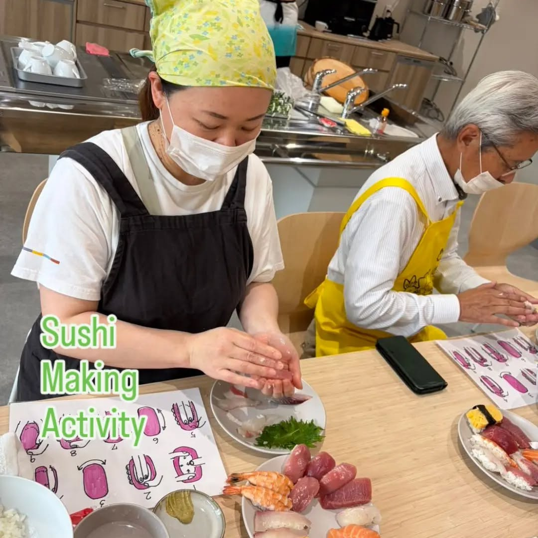 We had sushi making activity. ...